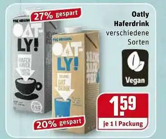 REWE Oatly Haferdrink Angebot