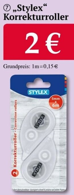 Woolworth ,,Stylex" Korrekturroller Angebot