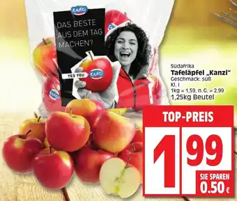 Edeka Südafrika Tafeläpfel ,,Kanzi" 1,25 kg Beutel Angebot