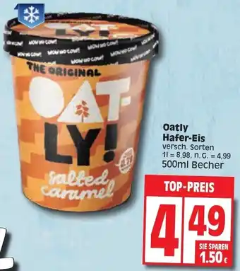 Edeka Oatly Hafer-Eis 500 ml Becher Angebot