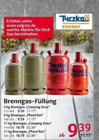 Selgros Brenngaz-füllung Tyczka Angebot