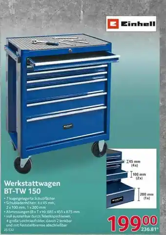 Selgros Werkstattwagen Bt-tw 150 Angebot