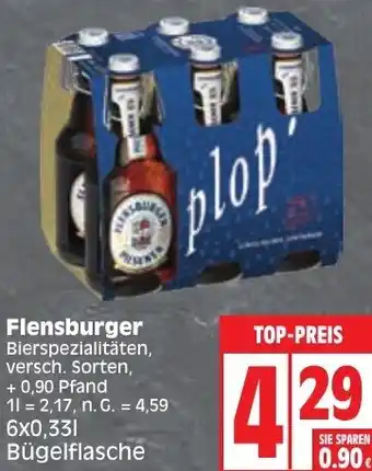 Edeka Flensburger 6x0,33 L Bügelflasche Angebot