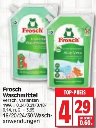 Edeka Frosch Waschmittel 18/20/24/30 Waschanwendungen Angebot