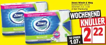 Edeka Zewa Wisch & Weg Küchenrollen 2/4er Packung Angebot