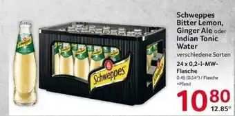 Selgros Schweppes Bitter Lemon, Ginger Ale Oder Indian Tonic Water Angebot