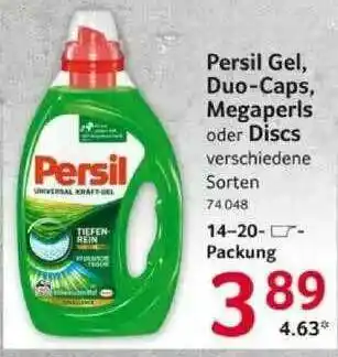 Selgros Persil Gel, Duo-caps, Megaperls Oder Discs Angebot