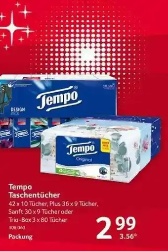 Selgros Tempo Taschentücher Angebot