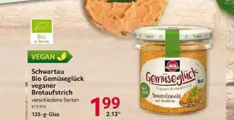 Selgros Schwartau Bio Gemüseglück Veganer Brötaufstrich Angebot