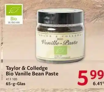 Selgros Tailor & Colledge Bio Vanille Bean Paste Angebot