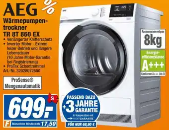 expert Techno Land AEG Wärmepumpentrockner TR 8T 860 EX Angebot