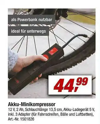 toom Baumarkt Akku-minikompressor Angebot