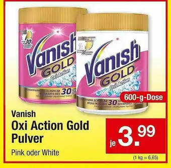 Zimmermann Vanish Oxi Action Gold Pulver Angebot