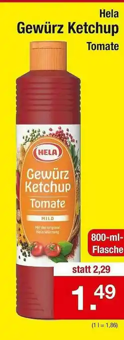 Zimmermann Hela Gewürz Ketchup Tomate Angebot