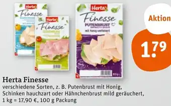 tegut Herta Finesse 100 g Packung Angebot