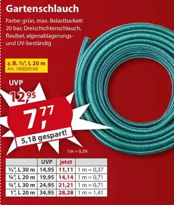 Sonderpreis Baumarkt Gartenschlauch Angebot