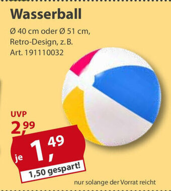 Sonderpreis Baumarkt Wasserball Angebot