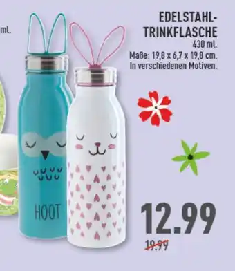 Marktkauf Edelstahl Trinkflasche 430ml Angebot