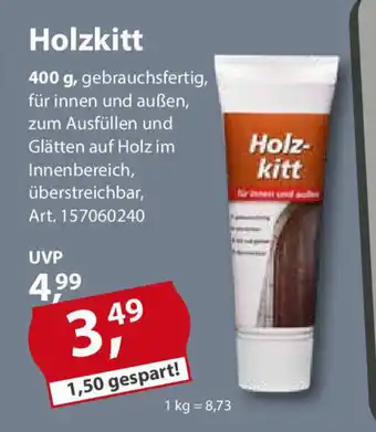 Sonderpreis Baumarkt Holzkitt 400 g Angebot