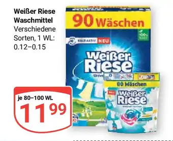 Globus Weißer Riese Waschmittel 80-100 WL Angebot