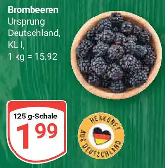 Globus Brombeeren 125 g-Schale Angebot