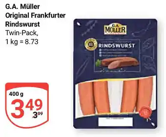 Globus G.A. Müller Original Frankfurter Rindswurst 400 g Angebot