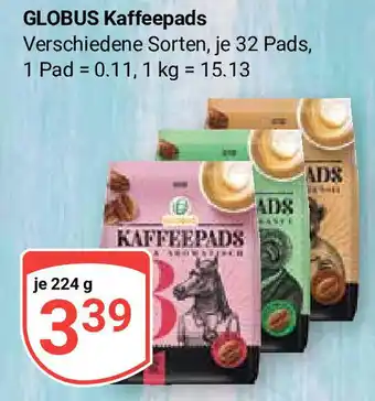 Globus GLOBUS Kaffeepads 224 g Angebot