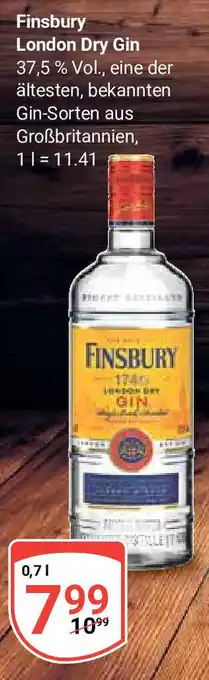 Globus Finsbury London Dry Gin  0,7 l Angebot