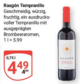 Globus Rasgón Tempranillo 0,75 l Angebot