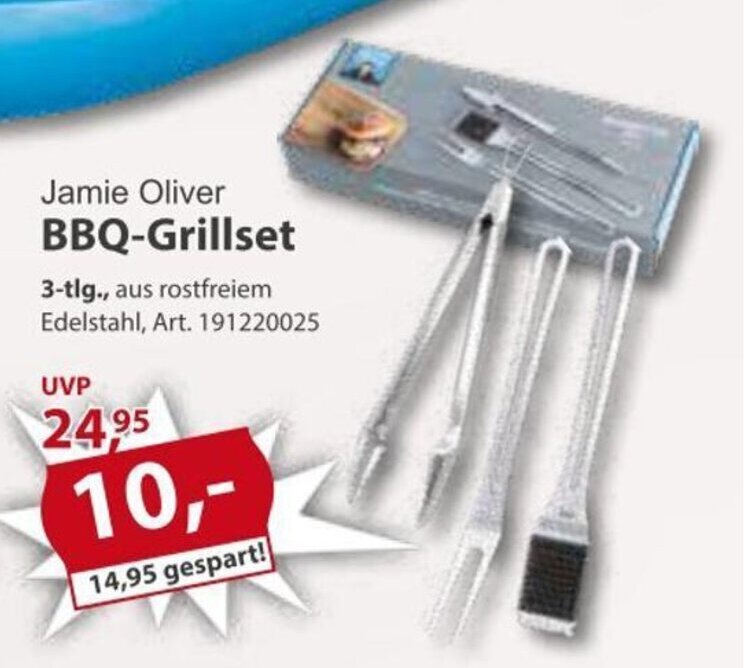 Jamie Oliver BBQGrillset Angebot bei Sonderpreis Baumarkt