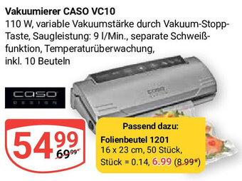 Globus Vakuumierer CASO VC10 Angebot