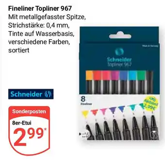 Globus Fineliner Topliner 967 8er-Etui Angebot