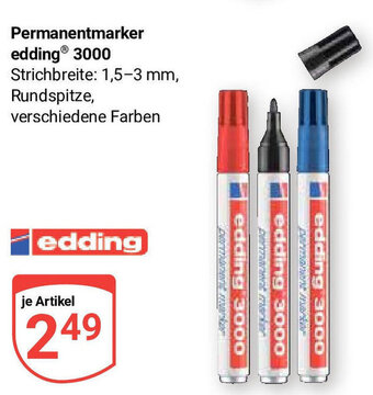 Globus Permanentmarker edding® 3000 Angebot