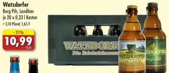 Lösch Depot Watzdorfer Burg Pils, Landbier 20 x 0,33 L Kasten Angebot