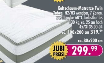 Möbel Boss Kaltschaum-Matratze Twin Tubes Angebot