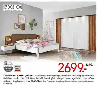 Schaffrath Schlafzimmer Mondo Belvano Angebot