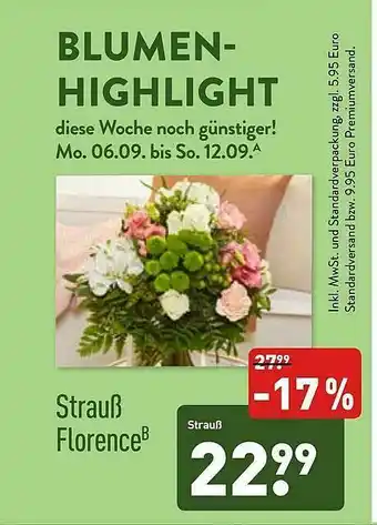 Aldi Nord Strauß Florence Angebot