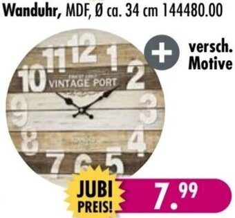 Möbel Boss Wanduhr Angebot