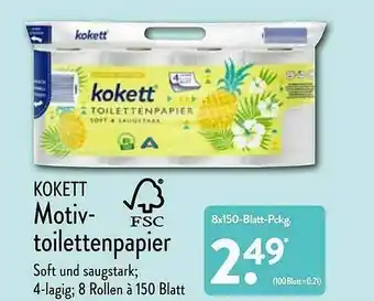 Aldi Nord Kokett Motiv Toilettenpapier Angebot