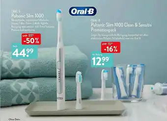 Aldi Nord Oral Pulsonic Slim 1000 Clean & Sensitiv Promotionspack Angebot