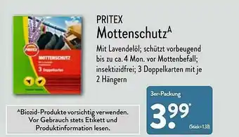 Aldi Nord Pritex Mottenschutz Angebot