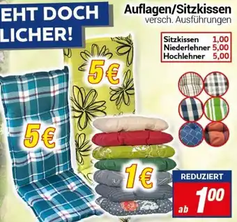 CENTERSHOP Auflagen/Sitzkissen Angebot