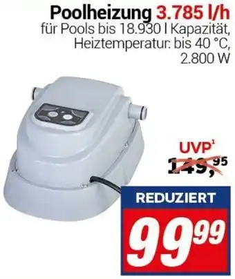 CENTERSHOP Poolheizung 3.785 l/h Angebot