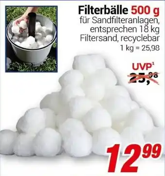 CENTERSHOP Filterbälle 500 g Angebot