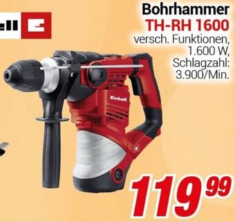 CENTERSHOP Einhell Bohrhammer TH-RH 1600 Angebot