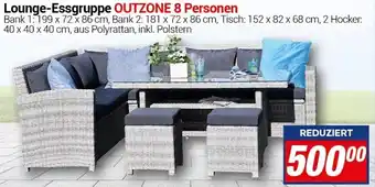 CENTERSHOP Lounge-Essgruppe OUTZONE 8 Personen Angebot