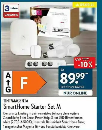 Aldi Nord Tint Oder Magenta Smarthome Starter Set M Angebot