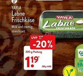 Aldi Nord Yayla Labne Frischkäse Angebot