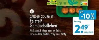 Aldi Nord Garden Gourmet Falafel Oder Gemüsebällchen Angebot