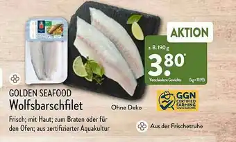 Aldi Nord Golden Seafood Wolfsbarschfilet Angebot